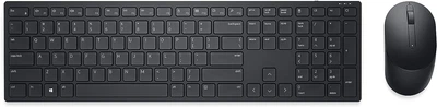 Комплект беспроводной клавиатура и мышь Dell KM5221W PRO / UKR / Black