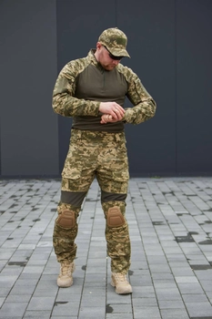 Тактичний костюм Парка Убакс Тактичні штани з наколінниками кепка колір Піксель ріп-стоп 4XL