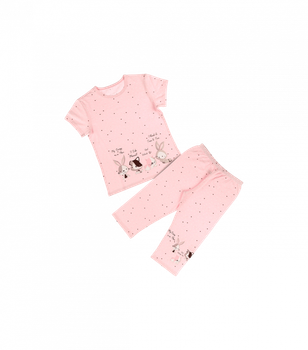 Пижама футболка и капри Donella - Donella - 10087 - 122-128 см - Розовый