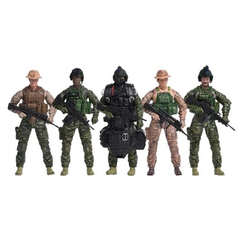 Игровой набор фигурок солдат ELITE FORCE — МОРСКИЕ КОТИКИ (5 фигурок, аксесс.) 101837