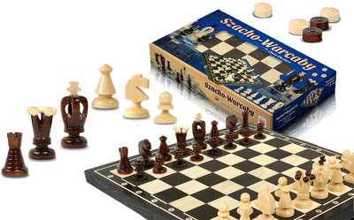 Шахи + шашки Magiera Дерев'яні 31 см (5903292830322)