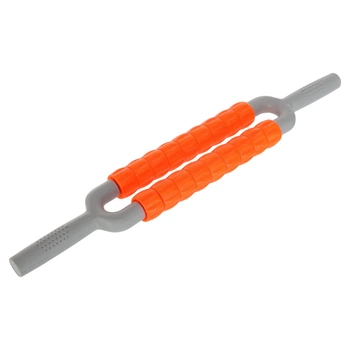 Массажер палка роликовый 18 массажеров Zelart Massager Bar 6197 Orange-Grey