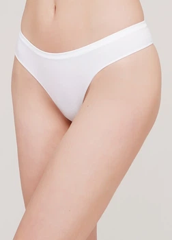 Трусики стрінги жіночі безшовні Giulia STRING BRIEFS S/M White-white