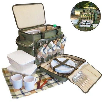 Набор для пикника Ranger Camper Lux НВ6-520; 6-ть персон. Туристическая посуда Рейнджер RA 9902.