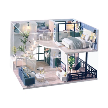 3D Румбокс кукольный дом конструктор DIY Cute Room L-032-B/C Вилла "Уютная жизнь"