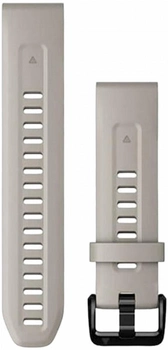 Ремінець силіконовий Garmin QuickFit для Fenix 7S 20 мм Lightsand (753759278403)