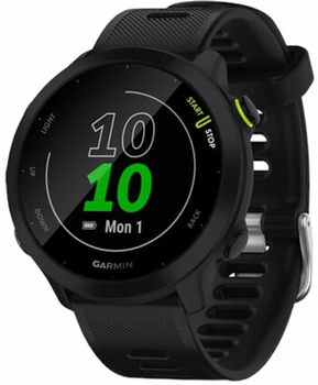 Pasek silikonowy Garmin do Venu / Forerunner 645 / Forerunner 245 / Forerunner 55 Black (753759281823)