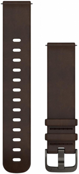 Шкіряний ремінець Garmin QuickFit 20 мм Dark Brown (753759296155)