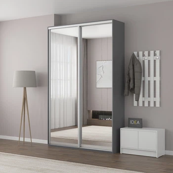 Шафа-купе IDEA серія 5 150 x 60 x 210 см Антрацит Дзеркало