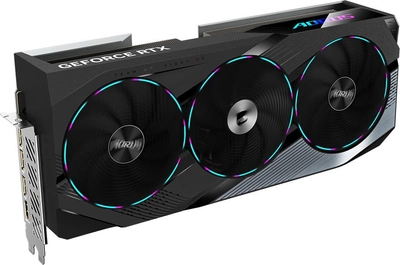Відеокарта Gigabyte PCI-Ex GeForce RTX 4070 Super Aorus Master 12G 12GB GDDR6X (192bit) (2655/21000) (HDMI, 3 x DisplayPort) (GV-N407SAORUS M-12GD 1.0)