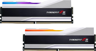 Pamięć G.Skill DDR5-7800 32768MB PC5-62400 (Kit of 2x16384MB) Trident Z5 RGB Silver (F5-7800J3646H16GX2-TZ5RS)