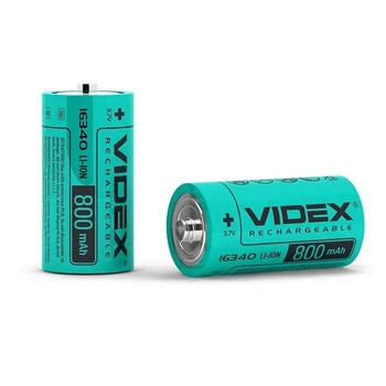 Акумулятор Videx літій-іонний 16340 800mAh батарея для ліхтарика електронного пристрою