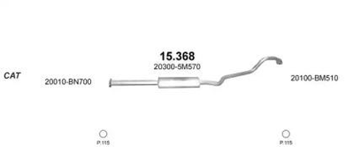 Глушник Citroen Berlingo/Peugeot Partner 2.0HDi TD 99-04 Polmostrow (04.145) (855171)