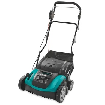 Аэратор скарификатор Ferrex Electric Scarifier GLK36K электрический мощностью 1500 Вт с питанием от сети 220В для газона с корзиной 45 л