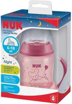 Butelka Nuk First Choice Plus z uchwytami 150 ml Różowa (4008600400417)