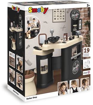 Ігровий набір Smoby Toys Барбер Шоп із дзеркалом та набором перукаря (3032163202431)