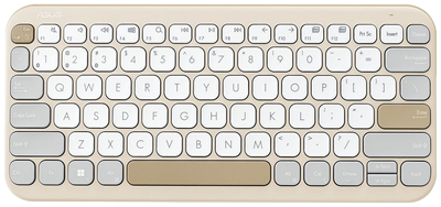 Клавіатура бездротова ASUS Marshmallow KW100 Beige (90XB0880-BKB040)