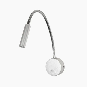 Серебряное прикроватное бра на гибкой ножке LED (920-V4001 SL)