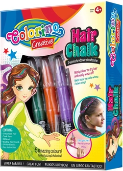 Подарунковий набір Colorino для декору волосся 5 стандартних змивних відтінків (5907620137015)