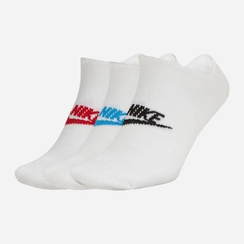 Набор носков коротких хлопковых женских Nike U Nk Nsw Everyday Essential Ns SK0111-911 34-38 3 пары Белый/Мультиколор (193153923187)