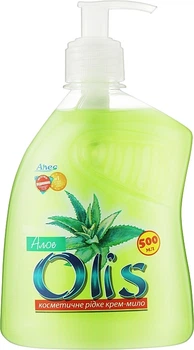 Косметичне рідке крем-мило "Алое" з дозатором - Olis 500ml (1129375-121052)