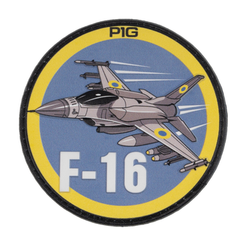 Нашивка на липучці F-16 PVCMulti