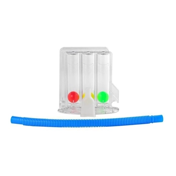 Дыхательный тренажер TRI-BALL для дыхательных упражнений для реабилитации спирометр