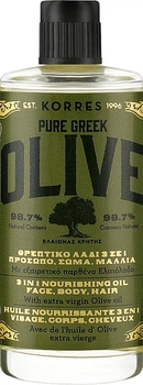 Живильна олія для тіла, волосся, обличчя - Korres Pure Greek Olive 3 In 1 Nourishing Oil 100ml (532753-136808)