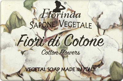 Мыло натуральное "Цветы хлопка" - Florinda Sapone Vegetale Cotton Flowers 50g (375215-31163831)