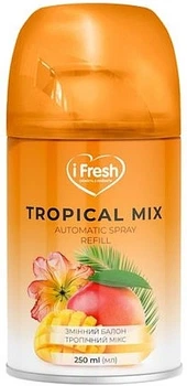 Змінний балон для автоматичного освіжувача "Тропічний мікс" - IFresh Tropical Mix Automatic Spray Refill 250ml (1196693-137845)