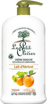 Крем для душу "Абрикос Молоко" - Le Petit Olivier Extra Gentle Shower Creams 750ml (345617-39771)