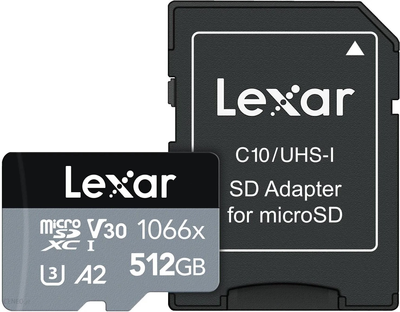 Karta pamięci Lexar Professional 1066x microSDXC UHS-I 512GB (LMS1066512G-BNANG)