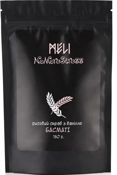 Скраб для тела мягкий рисовый "Басмати" с ванилью - Meli NoMoreStress 180g (650427-31021586)