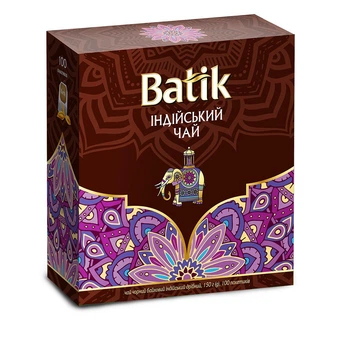 Чай Batik черный Индийский пакетированный 100*1,5 г