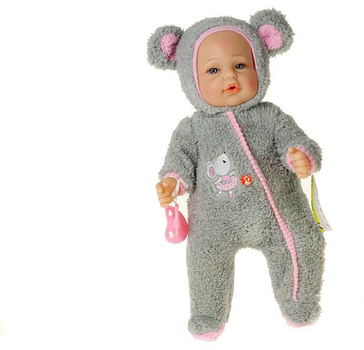 Lalka bobas Adar In a Grey Bear Jumpsuit Śpiewa i mówi po polsku 40 cm (5901271565012)