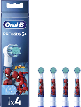 Насадки для електричної зубної щітки Oral-b Braun Kids Spider-Man, 4 шт (8006540805237)