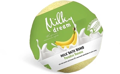 Бомбочка для ванн "Райський банан" з молочними протеїнами - Milky Dream 100g (753417-27608)