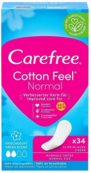 Гігієнічні щоденні прокладки зі свіжим ароматом, 34 шт. - Carefree Cotton Fresh 34шт (791381-52219)