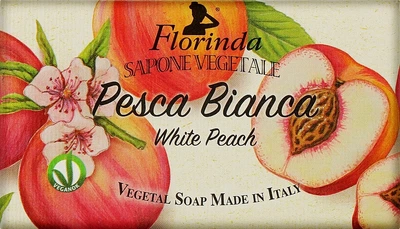 Мыло натуральное "Белый персик" - Florinda White peach Natural Soap 200g (375253-31105171)