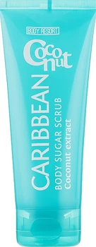Скраб для тіла цукровий ''Карибський кокос'' - Body Resort Caribbean Coconut Body Sugar Scrub Coconut Extract 250ml (120329-31156410)