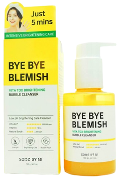 Pianka do mycia twarzy Some By Mi Bye Bye Blemish Vita Brightening Bubble Cleanser odżywcza oczyszczająca 120 g (8809647391005)