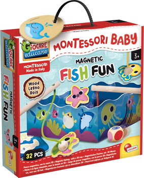 Magnetyczna gra Lisciani Montessori Baby Fish Fun 32 elementy (8008324098354)