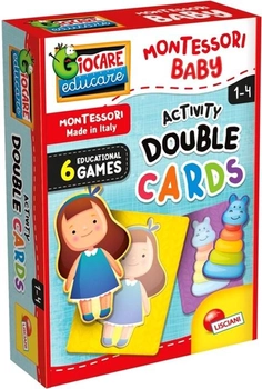 Двосторонні навчальні картки Lisciani Montessori Baby Activity Double Cards (8008324100620)