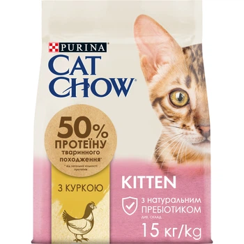 Сухой корм Purina Cat Chow Kitten Сухой корм с курицей 15 кг (5997204514028)