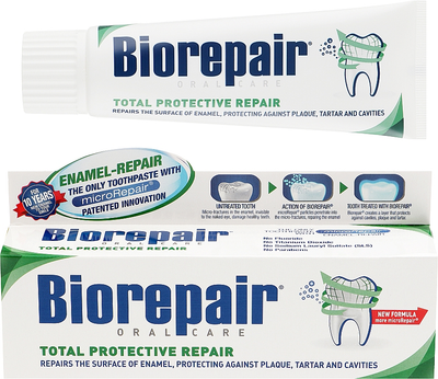 Набір "Абсолютний захист і відновлення. Персик" - Biorepair (toothpaste/50 + toothpaste/75ml) (857020-66450)