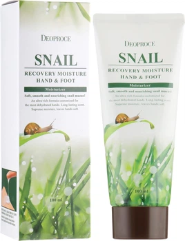Крем для ніг і рук з муцином равлика - Deoproce Moisture Hand & Foot Snail Recovery 100ml (793872-35084)