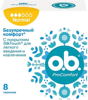Тампони Normal, 8шт - o.b. Pro Comfort 8шт (792164-26583)