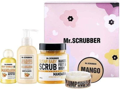 Набір - Mr.Scrubber Orange Care (b/scr/300g + cr/gel/150ml + lip/scr/50ml + sh/gel/50ml) (839053-358)