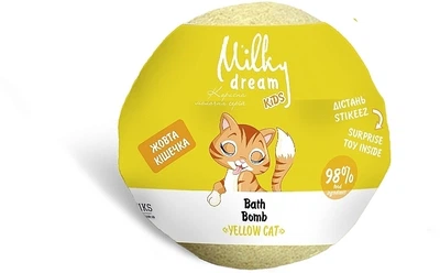 Бомба для ванн "Жовта кішечка" - Milky Dream Kids 100g (860887-20253)
