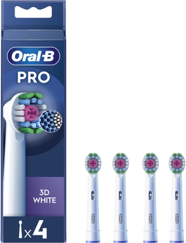 Насадки для электрической зубной щётки Oral-B Pro 3D White, 4 шт (8006540847213)